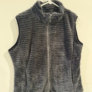 Gray Fleece Women's Vest